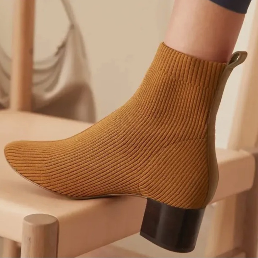 Everlane Mustard Ankle Boots